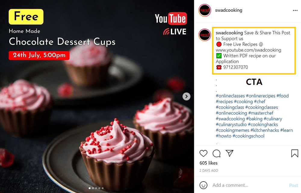 recipes on Instagram