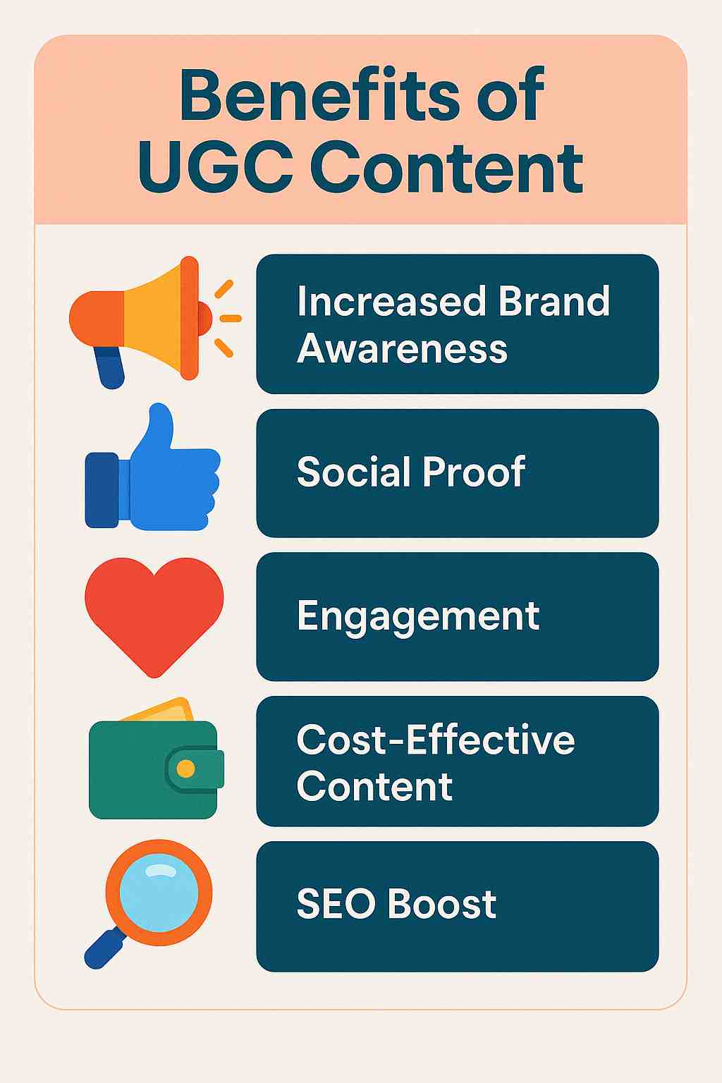 Benefits of a UGC content