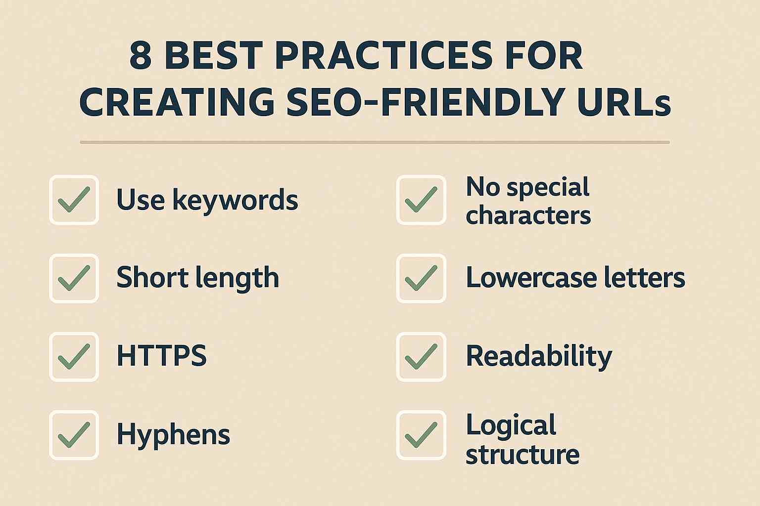 best practise for seo friendly urls